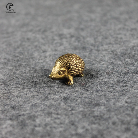Copper Hedgehog Small Ornaments Solid Brass Antique Animal Sculpture Crafts Desk Tea Table Decoration Home Decor for Living Room ► Photo 1/6