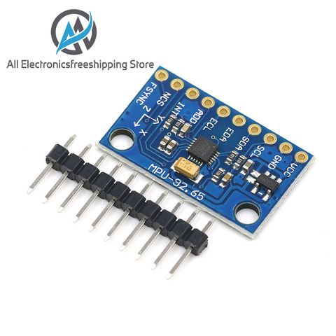 IIC I2C SPI MPU6500 MPU-6500 6-Axis Gyroscope Accelerometer Sensor Module Replace MPU6050 For Arduino With Pins GY-6500 ► Photo 1/6