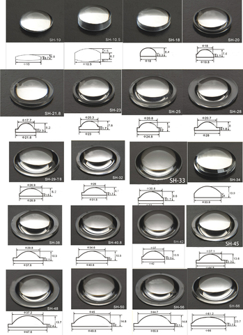 10 18 20 21.8 23 25 28 29 32 34 38 42 45~66mm  PMMA Plano convex Acrylic Lens for Zoom LED Flashlight Bike head lamp spotlight ► Photo 1/1