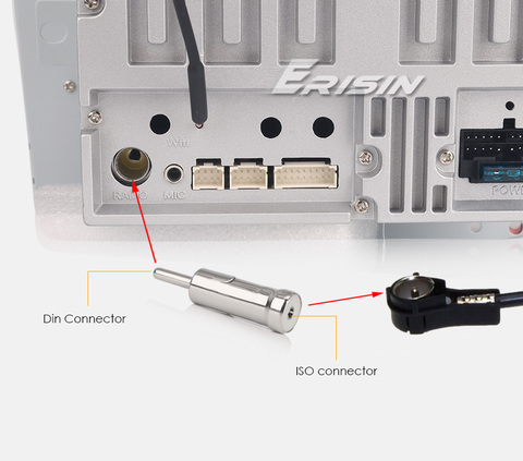 041 ISO Female To Din Male Radio Antenna Adapter Aerial Converter for Car Radio Stereo Autoradio ► Photo 1/5