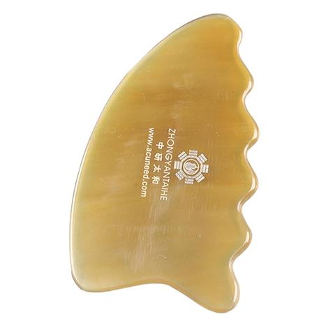 Buffalo Horn Guasha Board Massage Guasha Board Horn Gua Sha Massage Board Scraping Plate Buffalo Horn Triangular Scraping Plate ► Photo 1/6