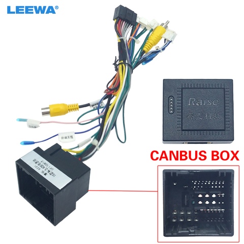 LEEWA 16pin Car Android Stereo Wiring Harness For Peugeot 308(2016)/4008(2017)/508L(2022)/Citroen C3 XR(2022)/C5 AIRCROSS(2017) ► Photo 1/6