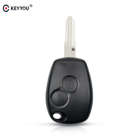 KEYYOU 2 Button Remote Key Shell Case Cover Fob For Renault Megan Modus Clio Modus Kangoo Logan Sandero Duster Car Alarm Housing ► Photo 1/6