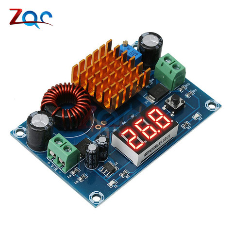 DC 3V-35V to DC 5V-45V Boost Module Digital Voltmeter DC-DC Step Up Module Boost Converter Board 5A Power Adjustable for Voltage ► Photo 1/6