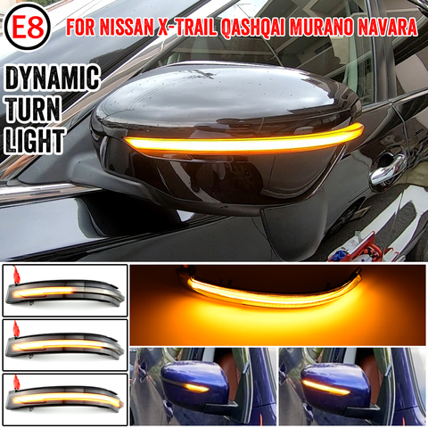 LED Dynamic Side Mirror Turn Signal Sequential Light For Nissan X-Trail T32 Rogue Qashqai J11 Murano Z52 Juke Navara Pathfinder ► Photo 1/6