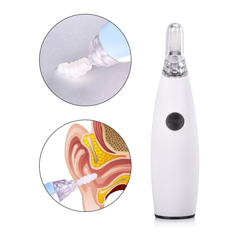 Electric Vacuum Ear Wax Suction Device Kids Ear Spoon Ear Wax Removal Tool  Set Earwax Cleaner Ear Pick Cleaner Earpick Tool With Led Light For Adults  Children