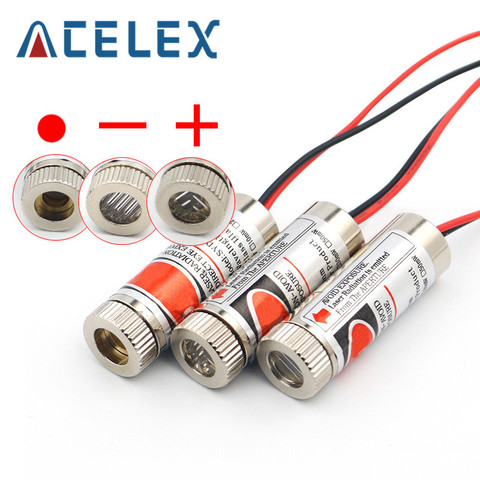 650nm 5mW Red Point / Line / Cross Laser Module Head Glass Lens Focusable Focus Adjustable Laser Diode Head Industrial Class ► Photo 1/6