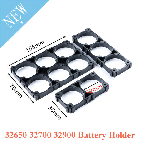 32650 32700 32900 Battery Case Holder Bracket Cell Safety Anti Vibration Plastic Brackets Batteries Connection Seat 1x2 1x3 3x4 ► Photo 1/4