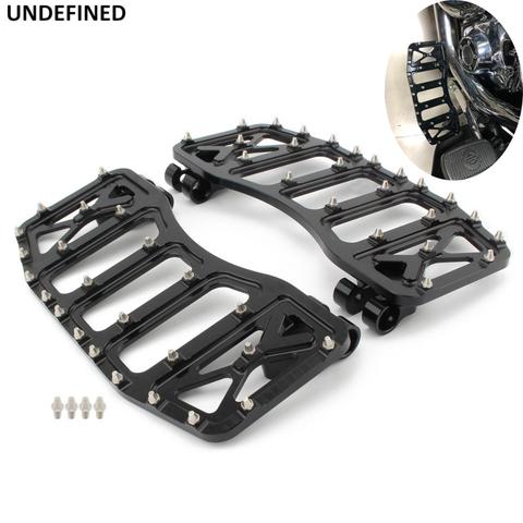MX Offroad Floorboards Wide Foot Pegs Front Driver Stretched Footrest Pedal For Harley Touring Road King Softail FLST Dyna 86-15 ► Photo 1/6