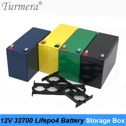 Turmera 12V 32650 32700 Lifepo4 Battery Storage Box with 2*1x4 Bracket for 12V Uninterrupted Power Supply and E-Bike Battery Use ► Photo 1/1