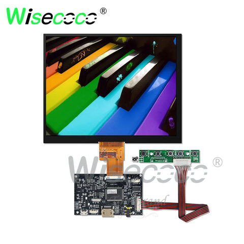 wisecoco 8 inch LCD 1024*768 IPS screen with HDMI LVDs 40 pins driver board  HJ080IA-01E for laptop mini pc ► Photo 1/6