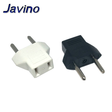 Universal US To EU Plug USA To Euro Europe Travel Wall AC Power Charger Outlet Adapter Converter 2 Round Socket Input Pin ► Photo 1/6