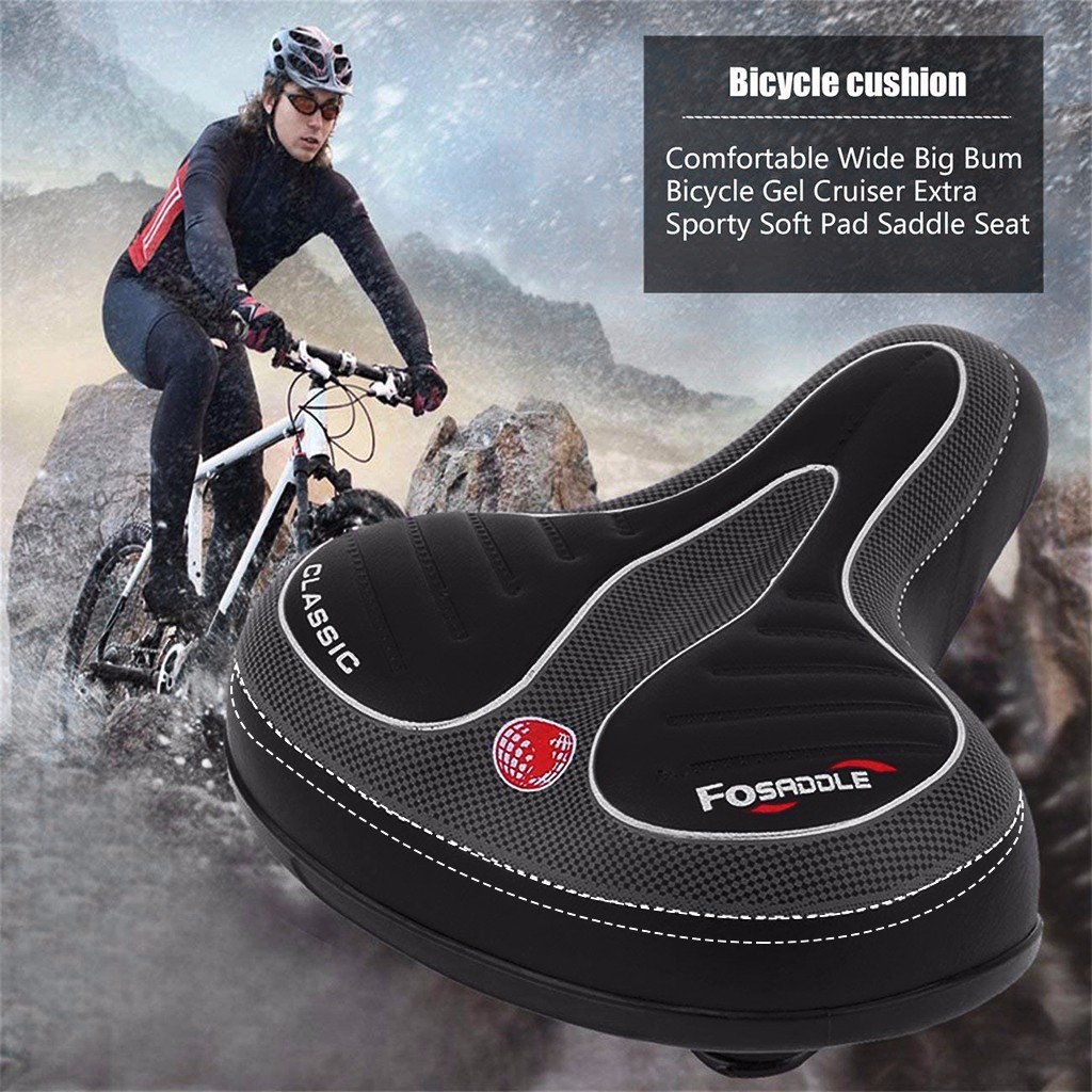 High Quality Bicycle Cycling Big Bum Saddle Seat Road MTB Bike Wide Soft  Pad Comfort Cushion Thicken Hot Sale High quality - Price history & Review, AliExpress Seller - Shop4712035 Store