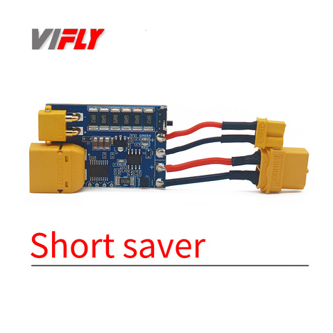 VIFLY ShortSaver Smart Smoke Stopper Electronic Fuse To Prevent Short-Circuit & Over-Current 2-6S XT30 TX60 for FPV Racing Drone ► Photo 1/3