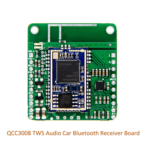 QCC3008 TWS Audio Car Bluetooth Receiver Board APTXLL Lossless Music Hifi Bluetooth 5.0 Receiver Board ► Photo 1/6