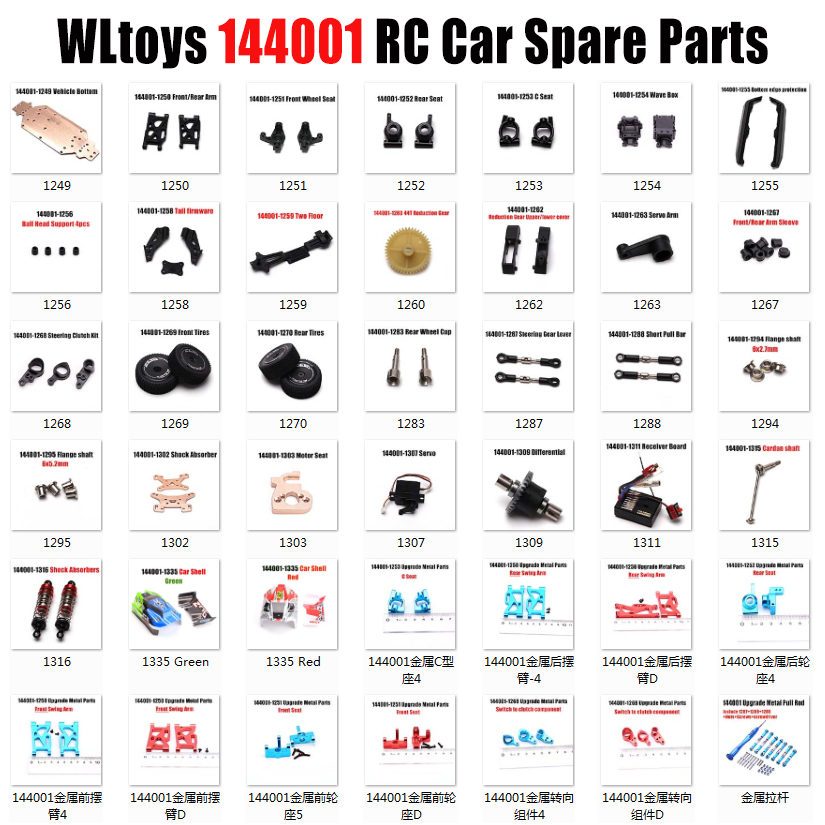 dailymall RC Car 6kg Servo Steering Gear for WLTOYS 144001 1/14 Scale RC Car Parts