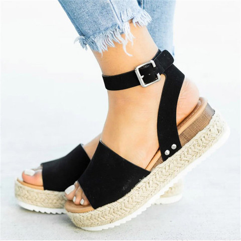 Plus Size Women Sandals Wedges Shoes For Women High Heels Sandals Summer Shoes Women Chaussures Sandalia Femme Platform Sandals ► Photo 1/6