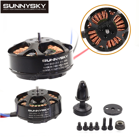 1pcs Sunnysky X4108S 380KV/480KV/600KV/690KV Outrunner Brushless Motor for Multi-rotor Aircraft multi-axis motor disc motor ► Photo 1/5