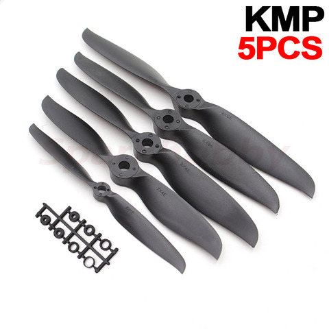 5PCS KMP 6x4E 9x6E 8x6E 12x6E 14x7E Nylon 2-blade Black Propeller Props Hub Group 8mm Aperture High-speed for RC Airplane Drones ► Photo 1/6