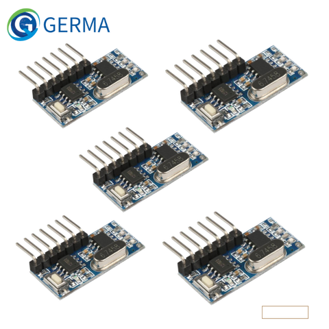 GREMA 5PCS 433mhz RF Receiver Learning Code Decoder Module 433 mhz Wireless 4 CH output For Remote Controls 1527 2262 encoding ► Photo 1/6