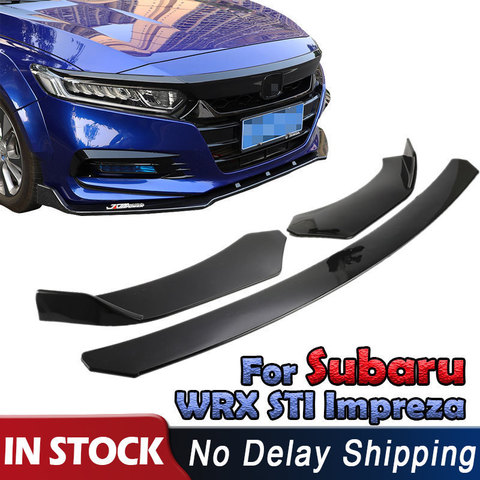 New Car Front Bumper Lip Chin Protector Body Kits Splitter Diffuser For Subaru WRX STI Impreza Legacy 2002-2022 Auto Accessories ► Photo 1/6