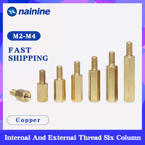 M2 M2.5 M3 M4 M5 M6] Hex Brass Spacing Screws Threaded Pillar PCB