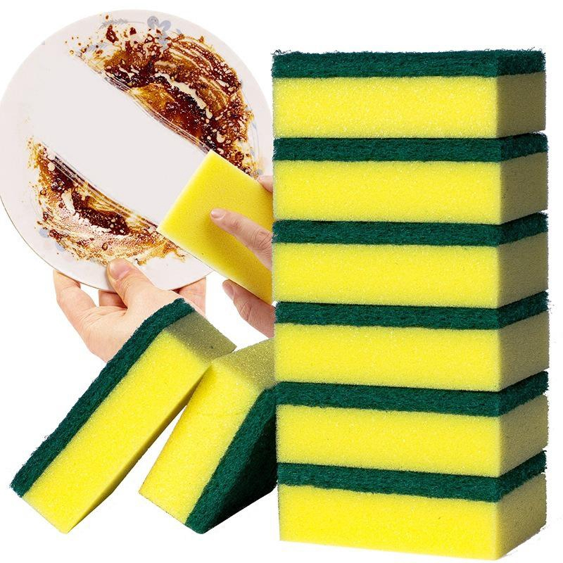 Kitchen Cleaning Sponge Scrubber Sponges  Household Sponge Scouring Pad -  6/3/1pcs - Aliexpress