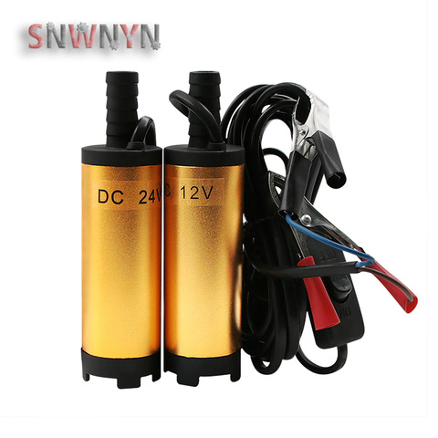 New Arrival Mini 12V 24V DC Electric Submersible Pump Aluminum Alloy Shell Fuel Transfer Pump For Pumping Diesel Oil Water ► Photo 1/6