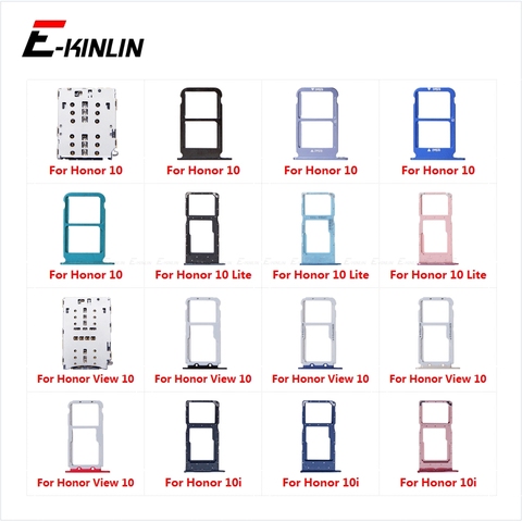 Sim Card Socket Slot Tray Reader Holder Connector Micro SD Adapter Container For HuaWei Honor View 10 Lite 10i ► Photo 1/6