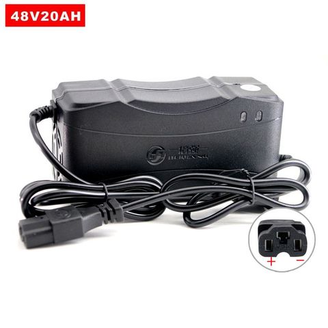 48V 20AH Electric Car Charger E-bike Smart Power Supply Rechargeable Accumulators Lead Acid Battery Charger DC 48V-59V 2.8A ► Photo 1/6