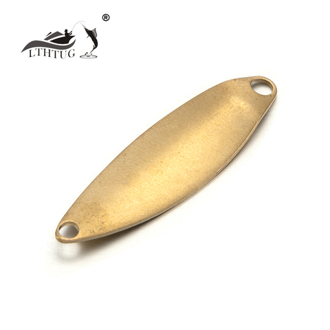 LTHTUG Pesca Copper Blank Spoon Bait 1.8g 33mm Stream Fishing Lure Unpainted Hard Baits DIY Spinner For Trout Perch Pale Chub ► Photo 1/6