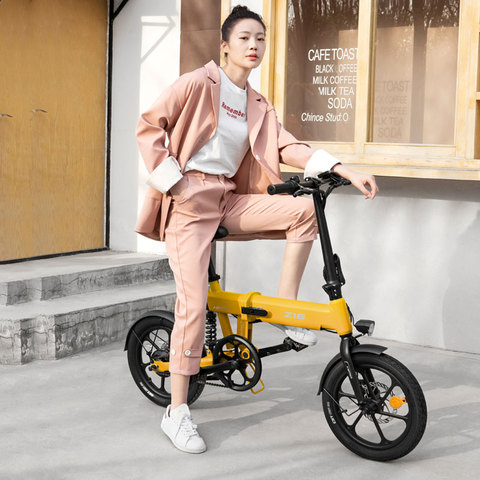 HIMO Z16 fold electric bicycle Urban lithium battery scooter 36v250w rear wheel drive motor Soft tail frame electric bike ► Photo 1/6