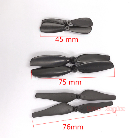 2pcs CW CCW Drone UAV Propeller Fit 0.8mm/ 1mm/ 1.2mm Shaft for 612 615 716 720 816 8520 1020 Coreless DC Motor Aicraft Drone ► Photo 1/2