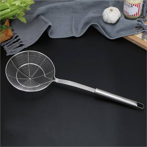 Spider Strainer Skimmer, Asian Strainer Ladle Stainless Steel Wire Skimmer Spoon with Handle, 4 Sizes To Choose ► Photo 1/5