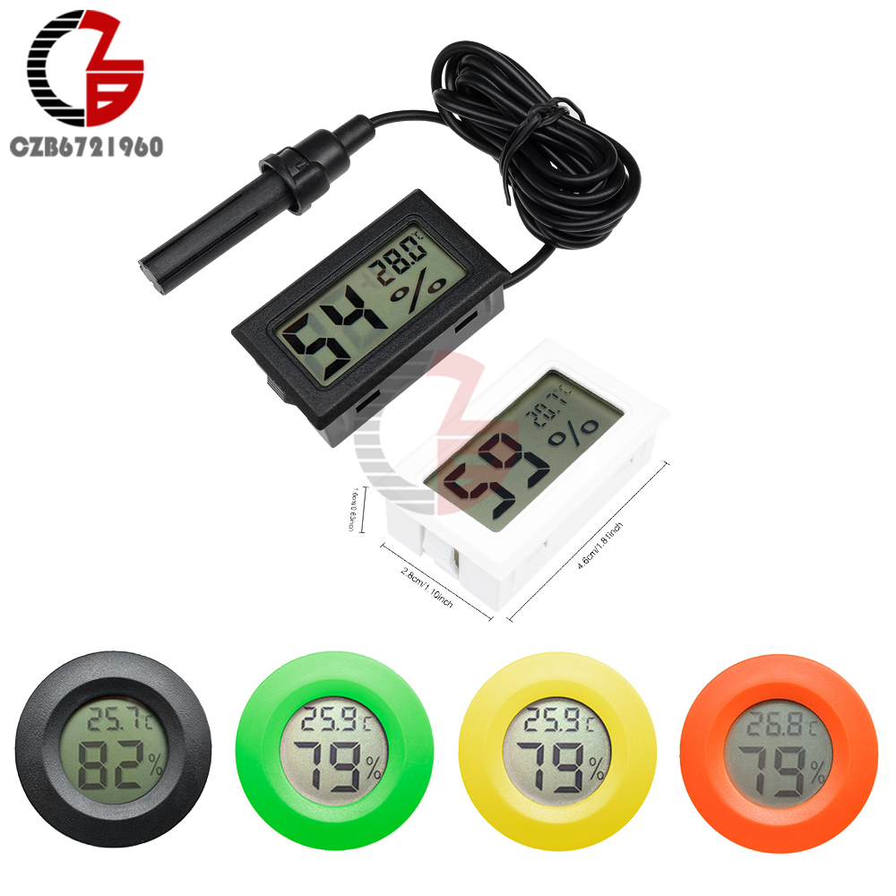 High-Accurately Digital Thermometer Hygrometer Meter for Reptile Terrarium  - AliExpress