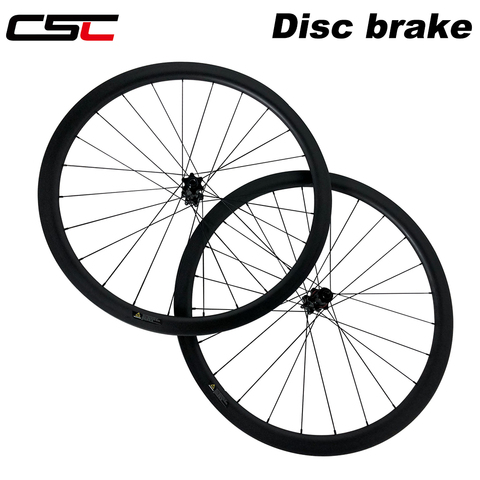 CSC 700C Cyclocross Gravel Bike T800 Carbon Fiber Wheelset Disc Brake 6 Bolt Center Lock Straight Pull 24/38/50/60/88mm Wheels ► Photo 1/6