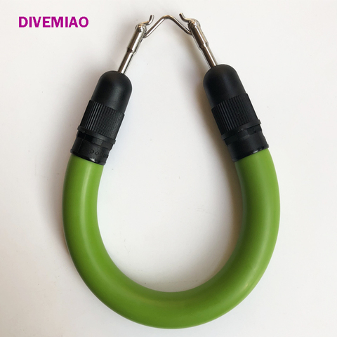 GREEN / Spearfishing speargun sling 16mm 5/8 Euro Standard power bands / LOOP power bands with V hook ► Photo 1/6