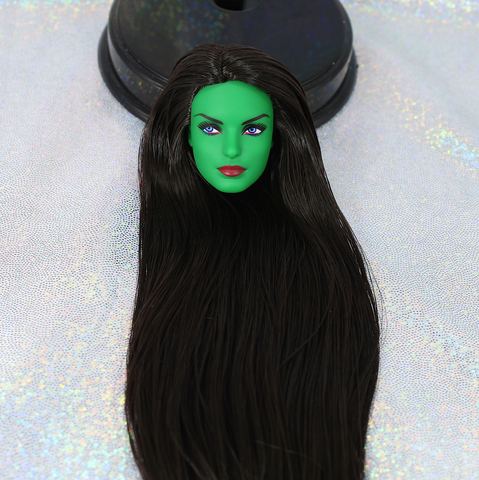 Rare Long Colorful Hair Doll Head Princess Doll Head Toys Parts DIY Toy Black White Green Skin Doll Parts Ken Prince Doll Head ► Photo 1/6