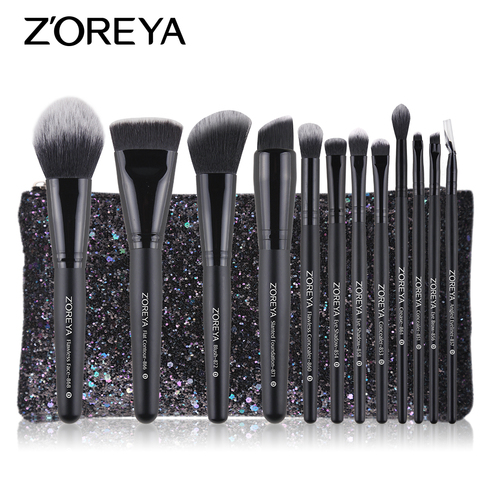 ZOREYA Make Up Brush Set 2/8/12pcs Delicate Makeup Brushes Powder Foundation Contour and Eye Brushes 2022 New Model ► Photo 1/6