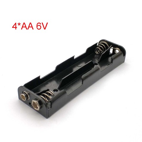 Long Strip Type 4 X AA Battery Case Holder 6V Back To Back Battery Storage Box 9V Button Battery Box ► Photo 1/4