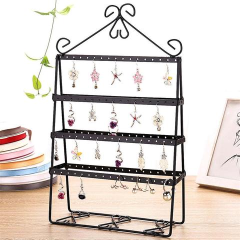 Jewelry Organizer - 6-tier Earring Holder Rack For 140 Pairs