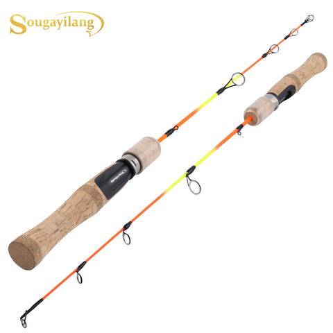 Sougayilang Outdoor Winter Shrimp Ice Fishing Rods Ultralight Portable Winter Fishing Rod EVA /wooden Handle Spinning Hard Rod ► Photo 1/6