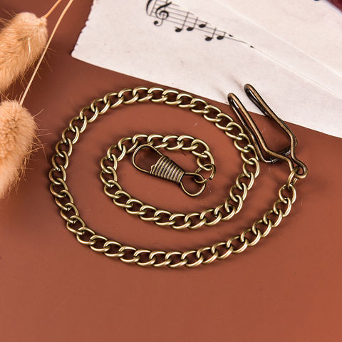 1 x Watch Chains Chain For Antique Quartz  Vintage Pocket Watch Bronze Alloy Pocket ► Photo 1/6