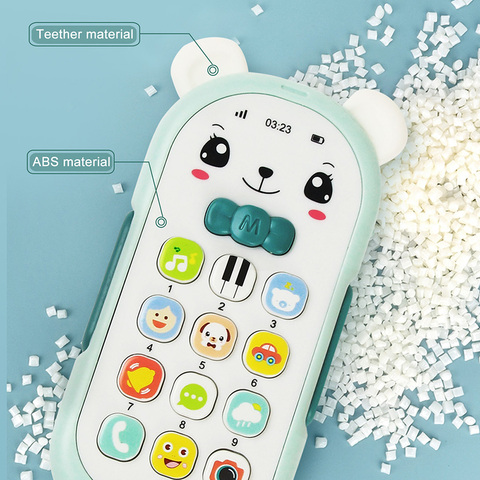Baby Phone Toy Telephone Music Sound Machine for for Kids Infant Early Educational Mobile Phone Toys Gift ► Photo 1/6