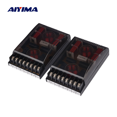 AIYIMA 2PCS 3 way 150W Car Audio Crossover Tweeter Midrange Woofer Car speakers frequency filter divider for Audio Speakers DIY ► Photo 1/6