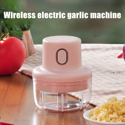 Electric Mini Garlic Crusher USB Charging For Crushed Garlic Ginger  Vegetable Meat Crushed Machine