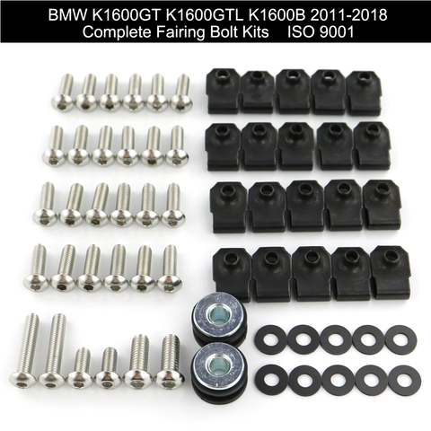 For BMW K1600GT-B K1600GT K1600GTL K1600B 2011-2022 Complete Cowling Full Fairing Bolts Kit Clips Screws Stainless Steel ► Photo 1/6