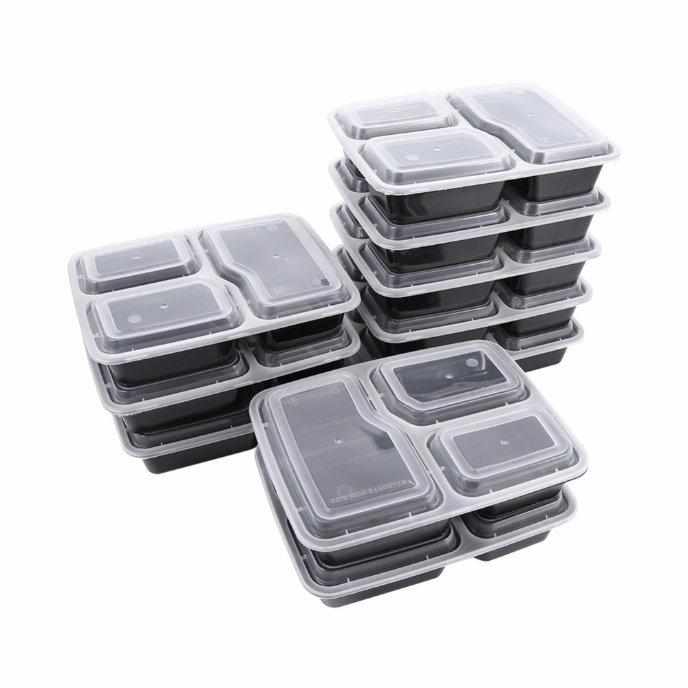 15pcs/set Meal Prep Containers Plastic Food Containers with Lids Outdoor  Portable Bento Lunch Box, 1Compartment Round Lunch Box - AliExpress
