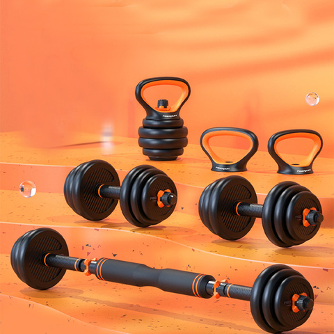 Dumbbell set Weight Plates Home Gym Workout Comfortable Barbell Kettlebell Dumbbell Equipment 10KG/20KG/30KG/40KG ► Photo 1/6