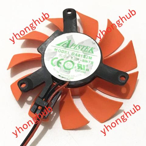 APISTEK GA61S2M DC 12V 0.20A Dia. 55mm C.T.C 39mm 2-Wire Server Frameless Fan ► Photo 1/4